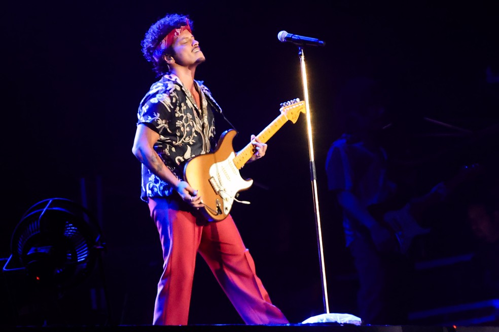 Bruno Mars faz segundo show no The Town — Foto: BrazilNews