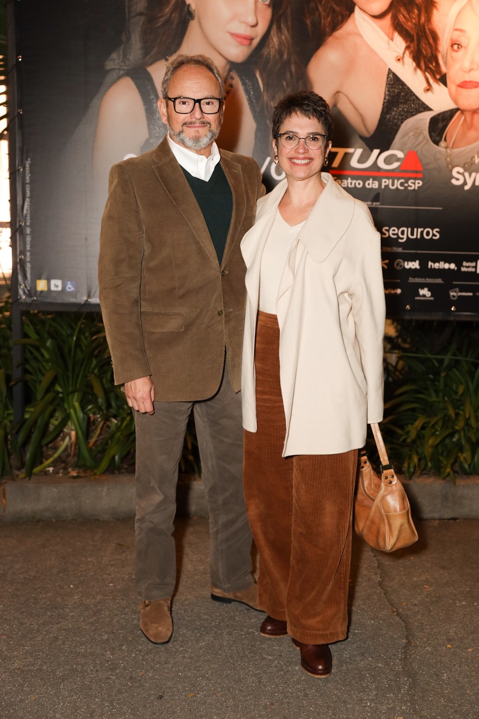 Ernesto Paglia e Sandra Annenberg — Foto: Lucas Ramos / Brazil News