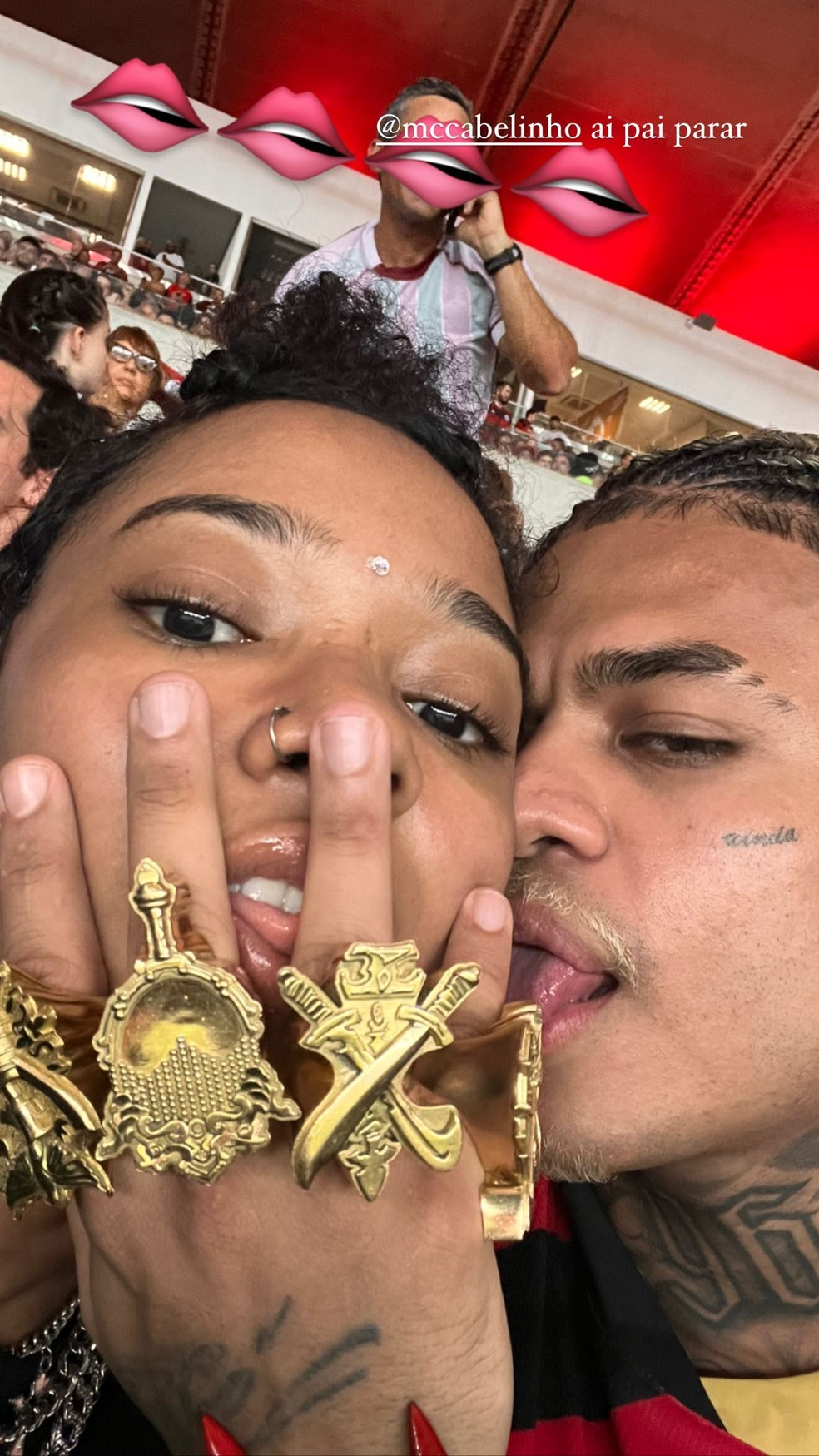 MC Cabelinho e Slipmami — Foto: Instagram