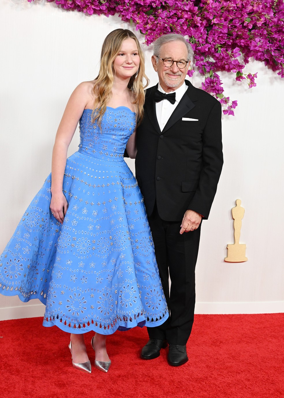 Steven Spielberg com a filha, Destry — Foto: Getty Images