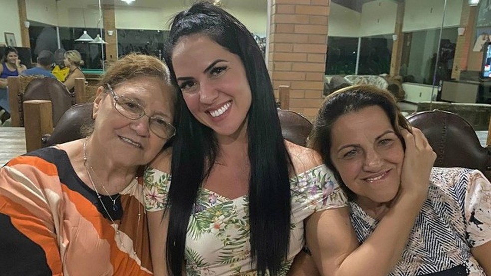 Graciele Lacerda com a sogra e a mãe — Foto: Reprodução do Instagram