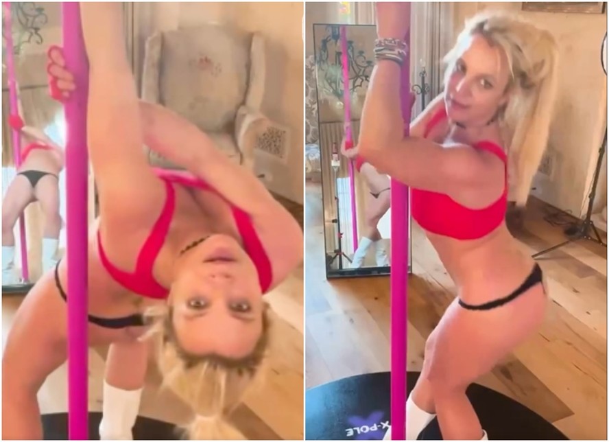 Britney Spears publicou vídeo de performance em pole dance