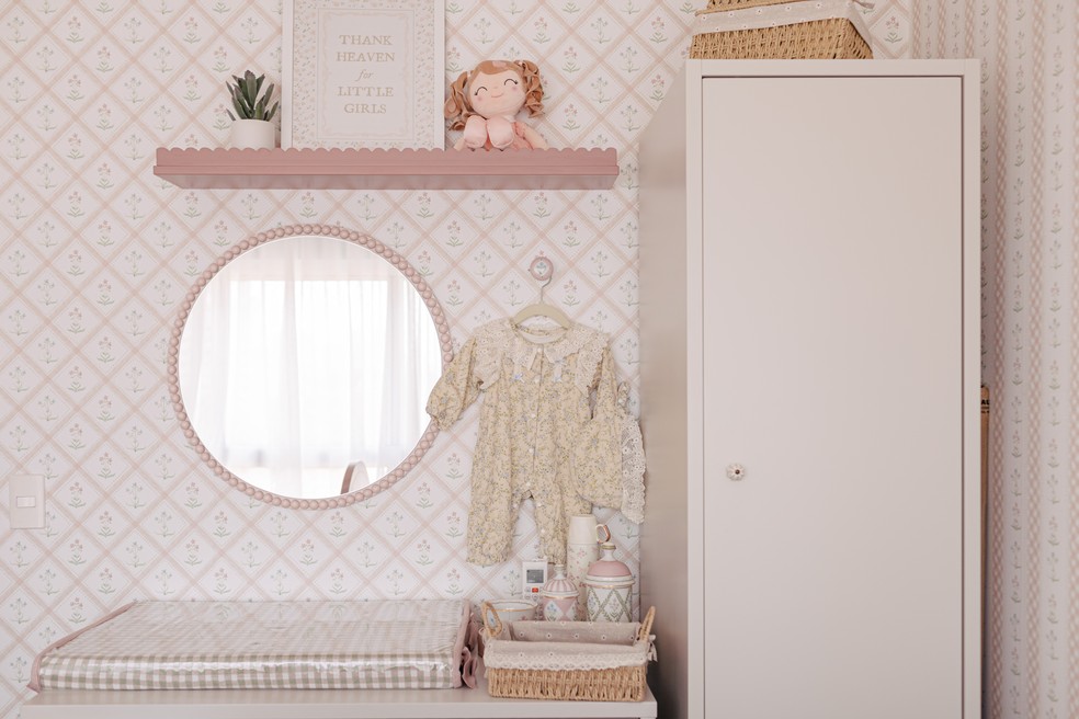 Quarto de Violeta, caçula de Isaías Saad e Vitória Eisfeld — Foto: Divulgação