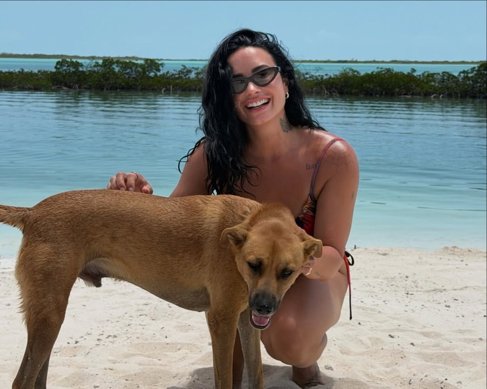 Demi Lovato nas Bahamas &mdash; Foto: Reprodu&ccedil;&atilde;o/Instagram