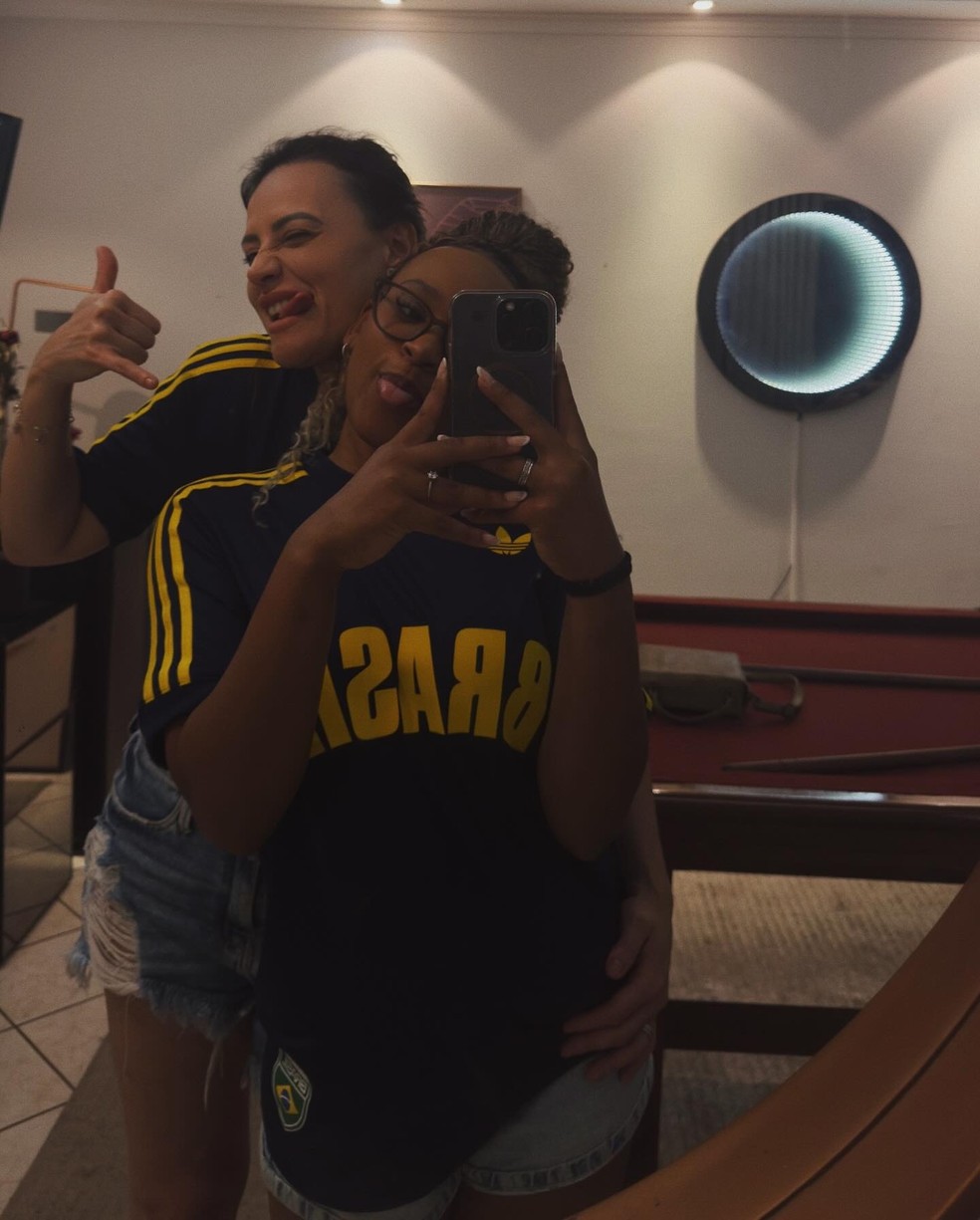 Rebeca Andrade e Gisele — Foto: Reprodução/Instagram