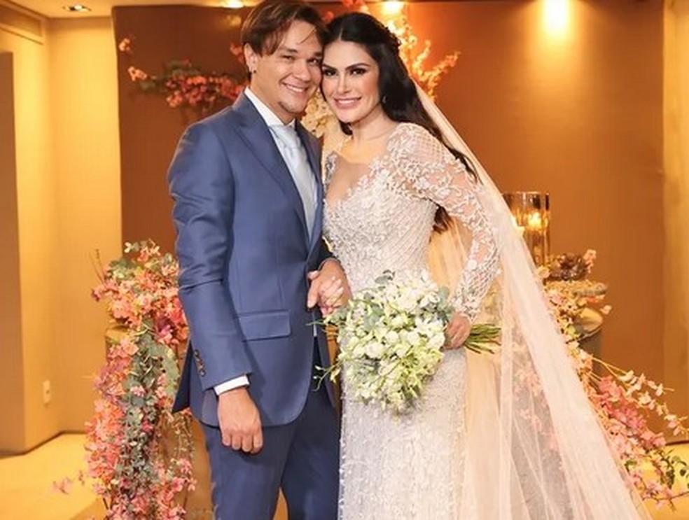 Casamento de Natália Guimarães e Leandro — Foto: Reprodução/Instagram