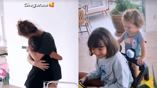 Pedro Scooby registra momento fofo entre a filha e a madrasta, Cintia Dicker