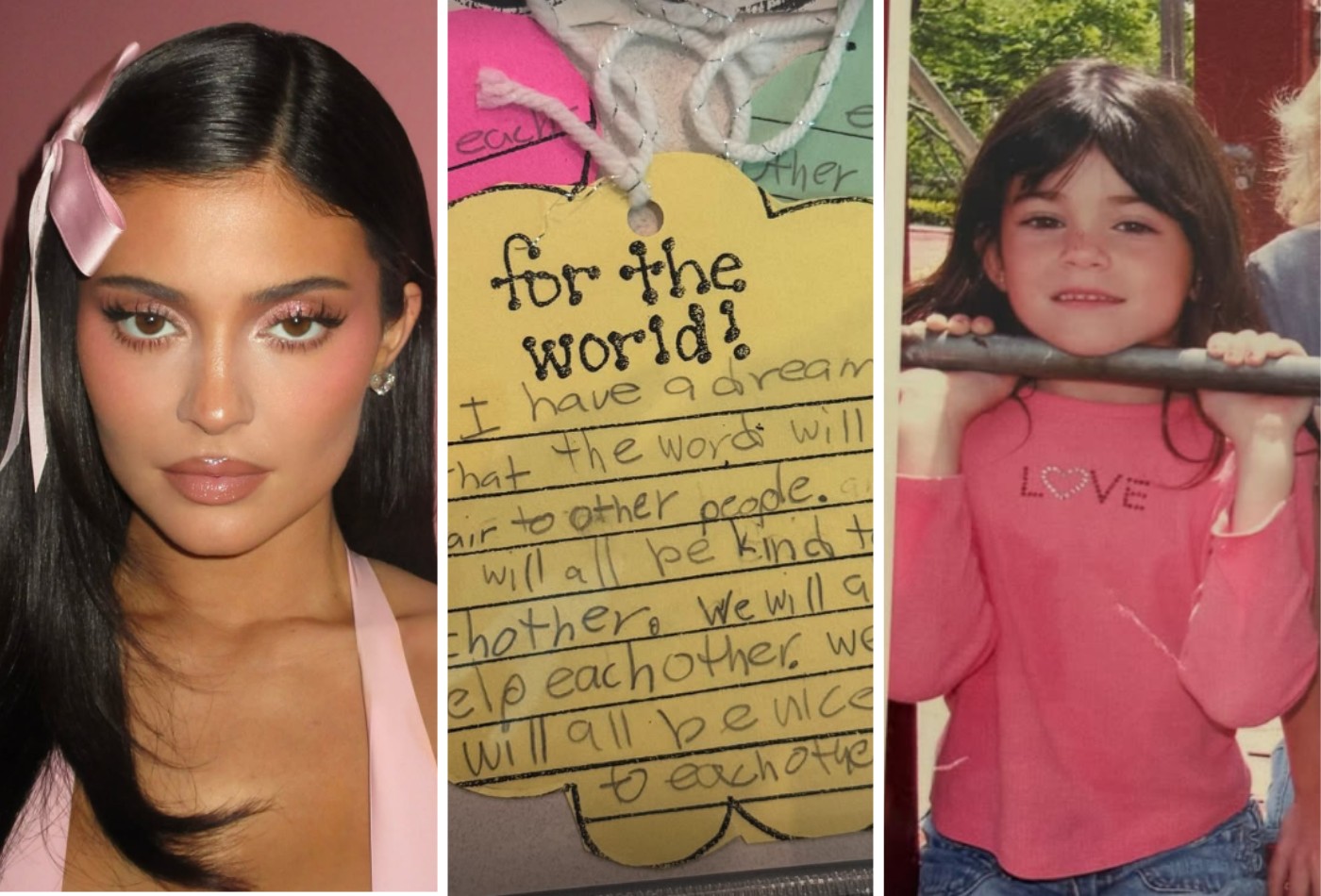 Multimilionária, Kylie Jenner resgata desejo humanitário que fez na infância e exibe na web