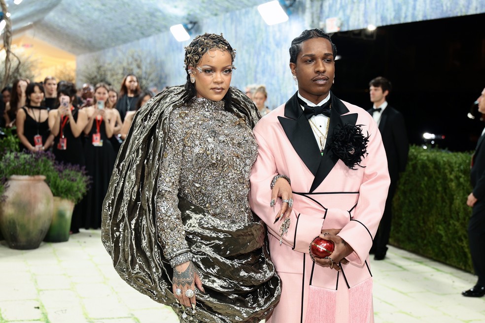 Rihanna e A$AP Rocky — Foto: Getty Images