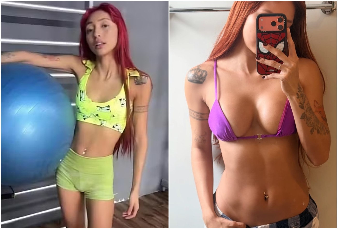 Ruivinha de Marte exibe piercing no umbigo e shape chama atenção: 'Da água para o vinho'