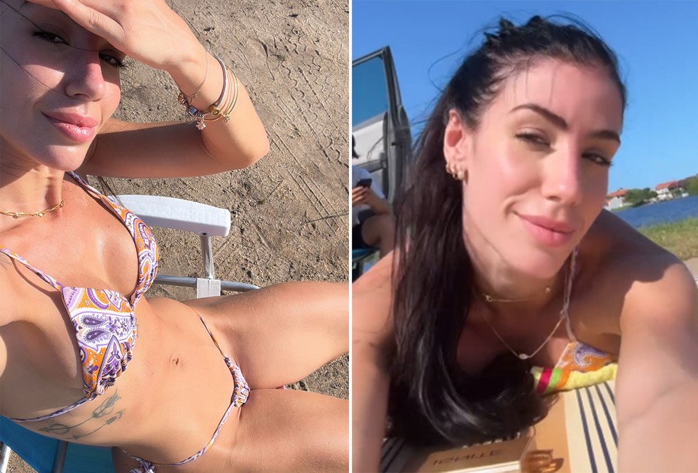 Maria Lina curte praia em Santa Catarina com a família — Foto: Reprodução/Instagram