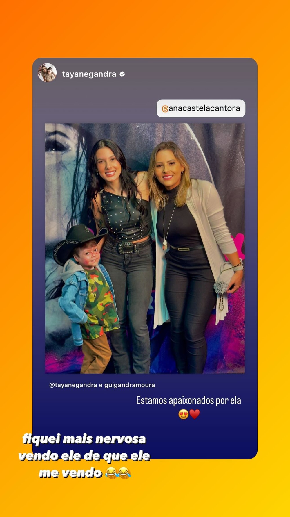 Ana Castela conhece influenciador mirim Gui em encontro emocionante ...