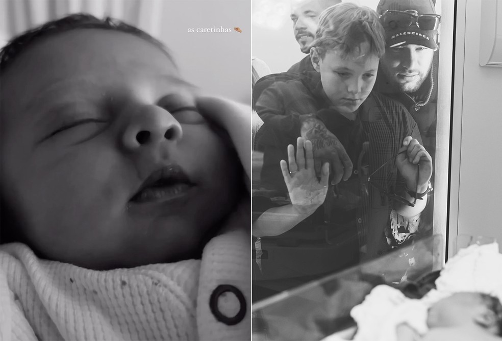 Amanda Kimberlly mostra caretinhas de Helena, a caçula de Neymar — Foto: Reprodução/Instagram
