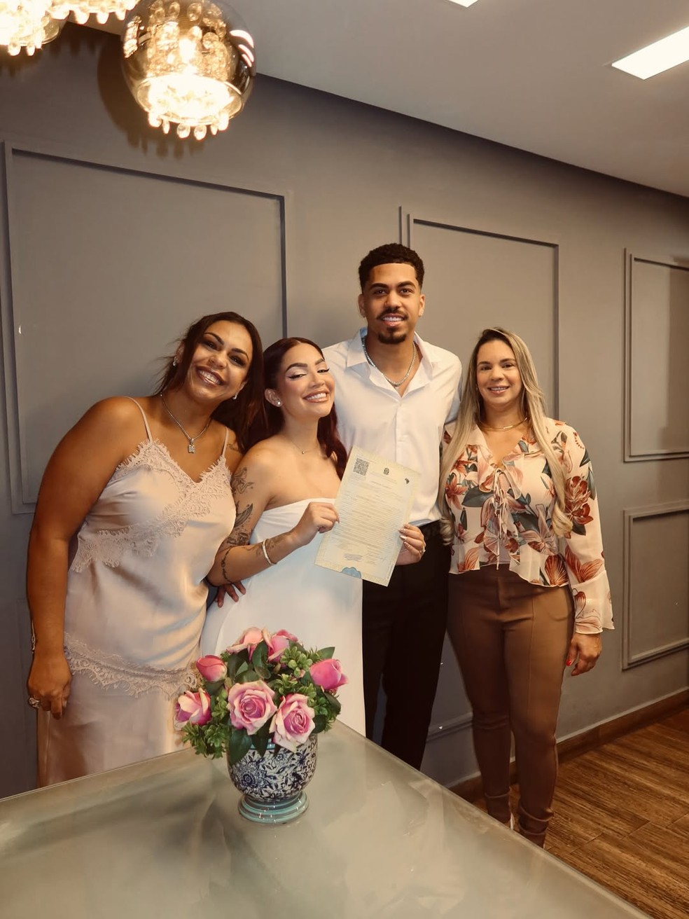 MC Henny e jogador Ruan Santos, ex-Palmeiras, se casam no civil: 'Minha ...