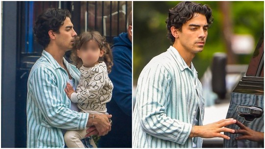 Joe Jonas é visto abalado em primeira aparição com a filha em meio a disputa pela guarda