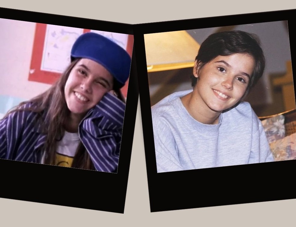 Ainda adolescente, Deborah Secco radicalizou o visual dando adeus ao cabelão que usava na série 'Confissões de Adolescente' (1994) para  atuar na novela 'Vira-Lata' (1996) — Foto: Divulgação