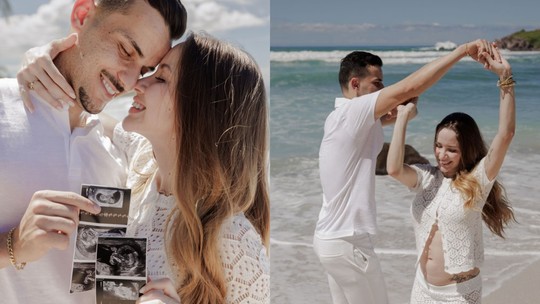 Guilherme Castilho, jogador do Ceará, anuncia gravidez do primeiro filho com esposa: 'Nossa família está crescendo!' Guilherme Castilho, jogador do Ceará, anuncia gravidez do primeiro filho com esposa: 'Nossa família está crescendo!'