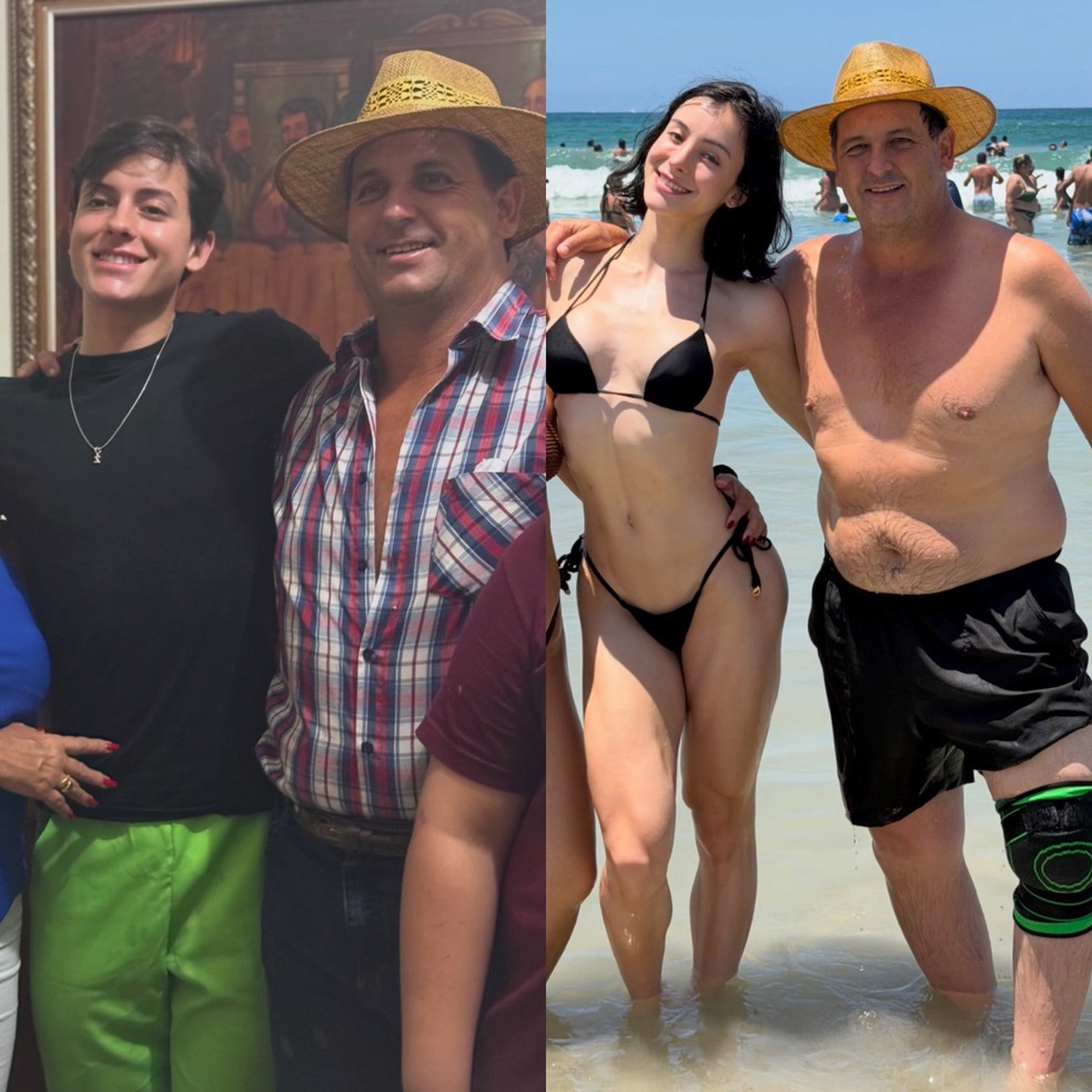 Bella Longuinho com o pai — Foto: Reprodução/Instagram