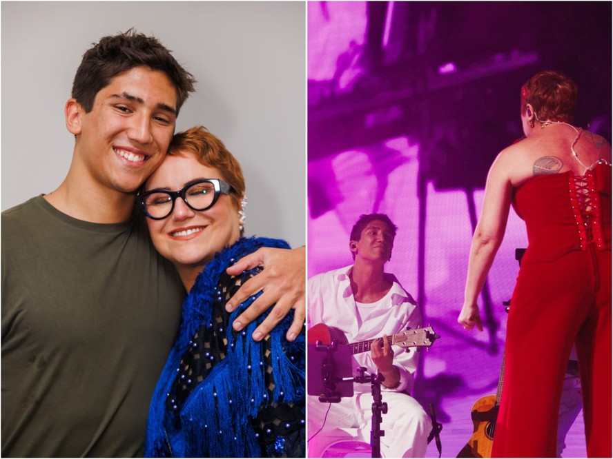 Maria Rita se apresenta com o filho em SP