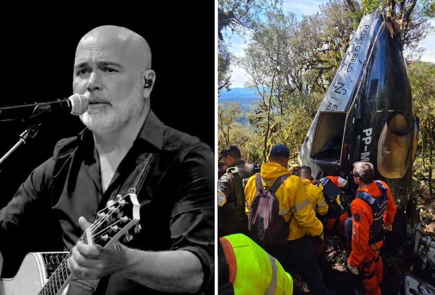 Equipe finaliza retirada dos corpos de Rick, Bruno Avelar e outras vítimas de helicóptero em SC
