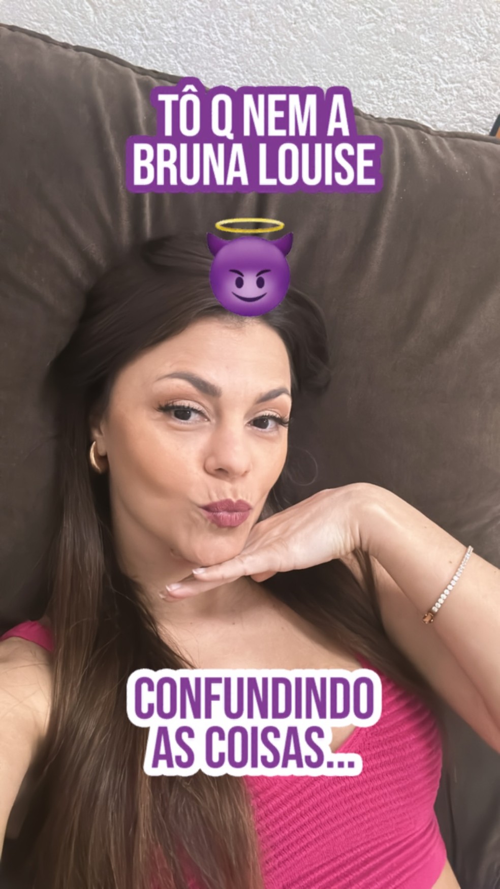 Bruna Louise debocha de Kéfera — Foto: Reprodução/Instagram