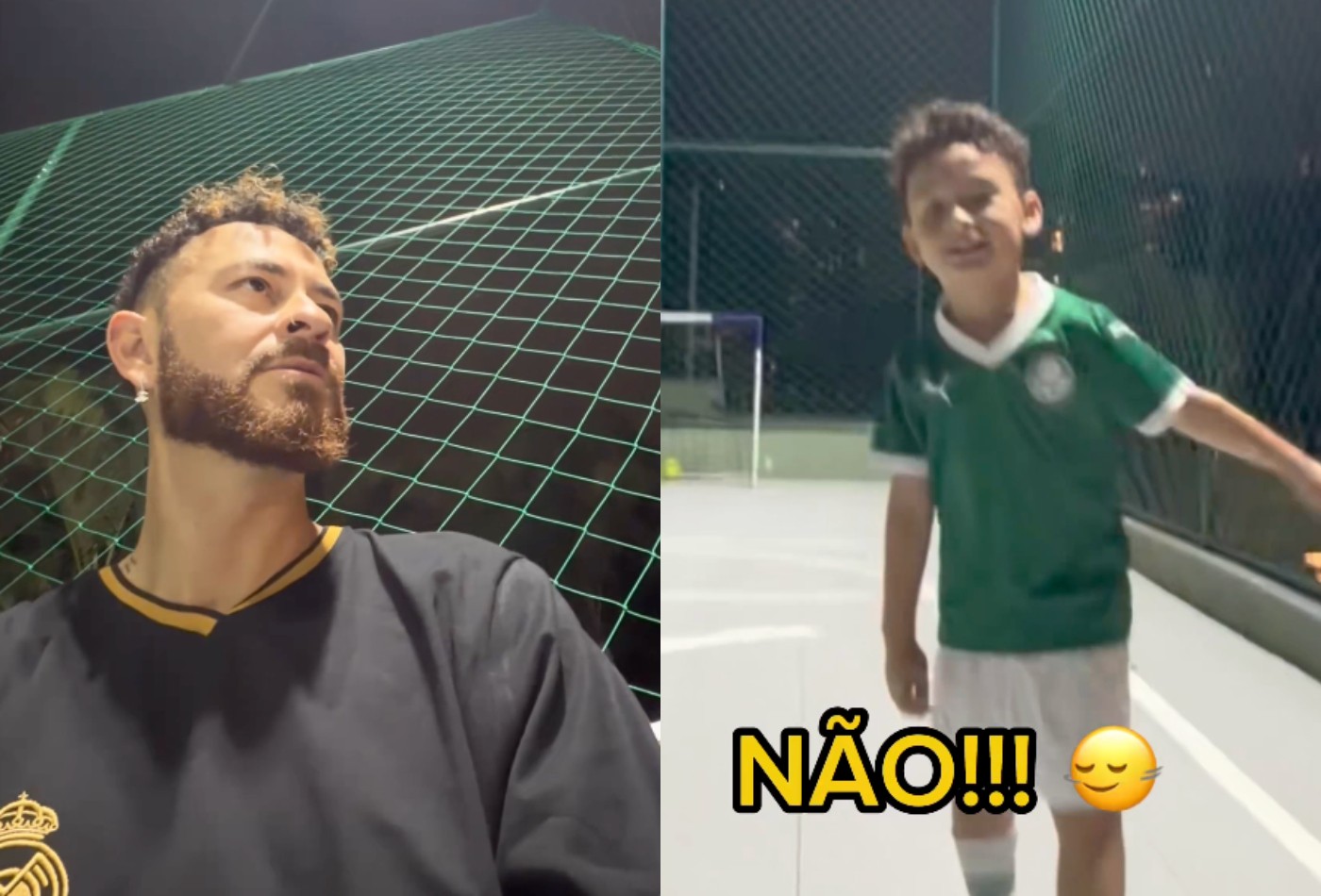 Fred Bruno ‘briga’ com filho de 5 anos após Cris eleger seu favorito no futebol: ‘Rebeldia’ - Foto