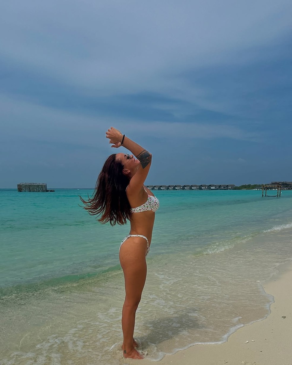 Domitila Barros nas Maldivas — Foto: Reprodução/Instagram