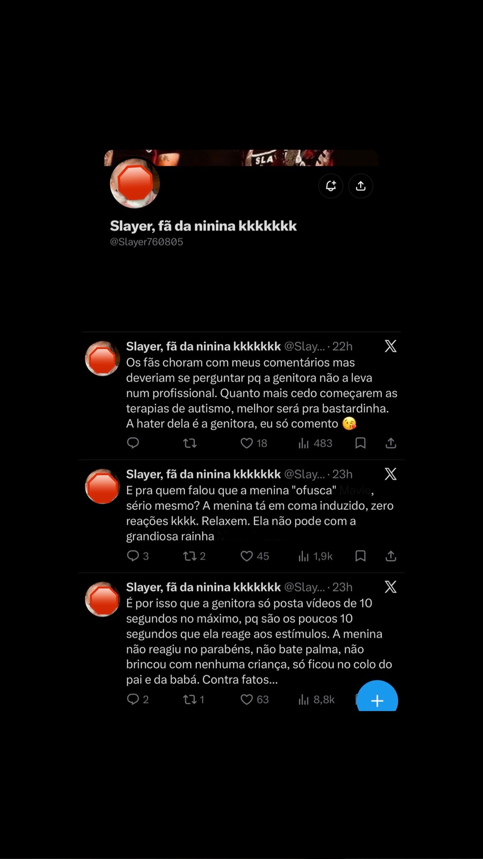 Amanda Kimberlly denuncia e expõe ataques contra filha com Neymar e registra boletim de ocorrência — Foto: Reprodução/Instagram
