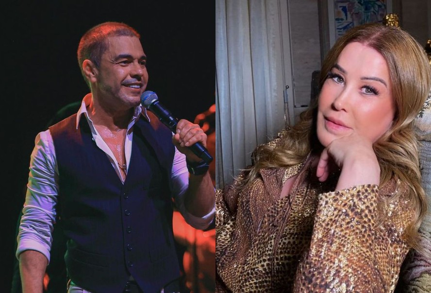 Zezé Di Camargo e Zilu Goidói visitam filha no mesmo dia e brincam com os  netos