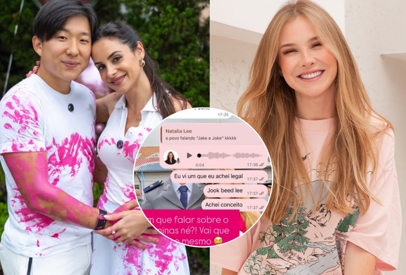 Grávida, ex-esposa de Pyong Lee brinca sobre nome escolhido para filha do ex-BBB: 'Já pode atuar' - Foto