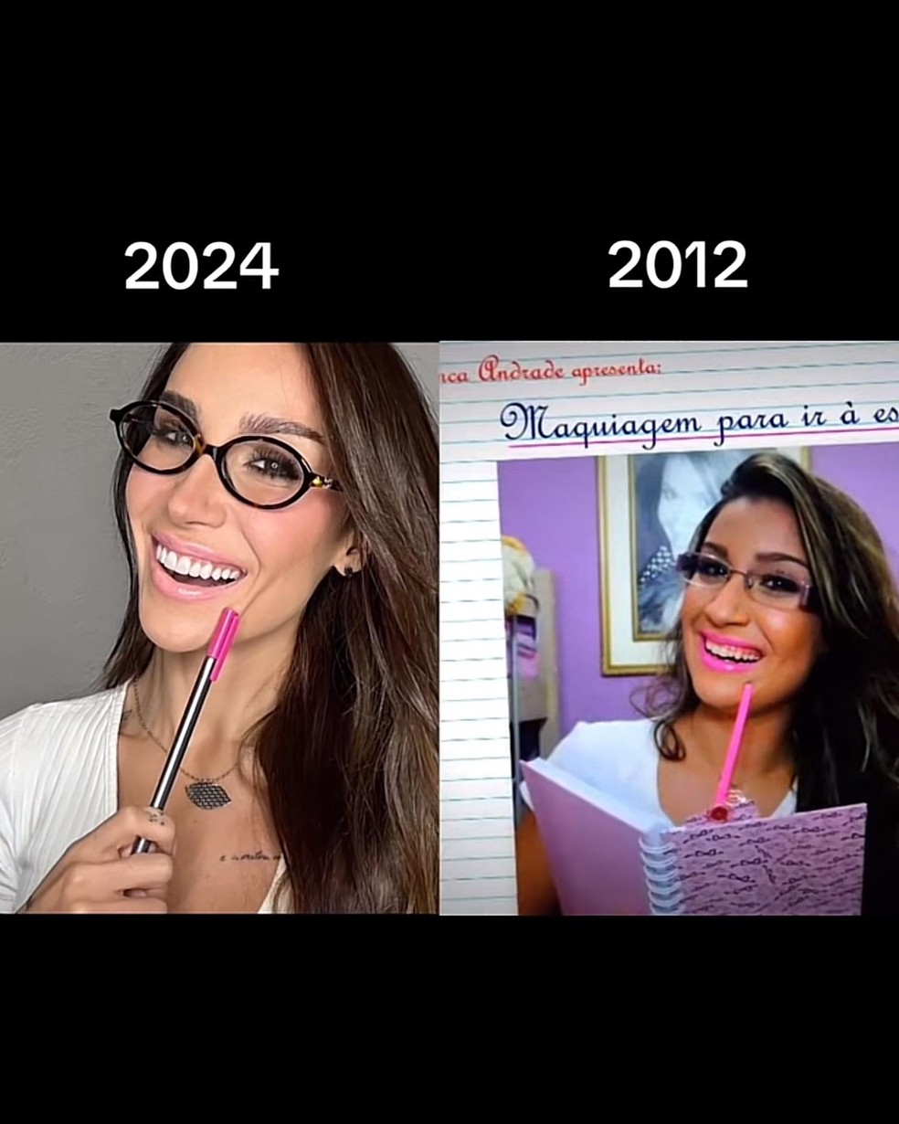 Bianca Andrade recria vídeo e foto de 12 anos atrás com famoso batom ...