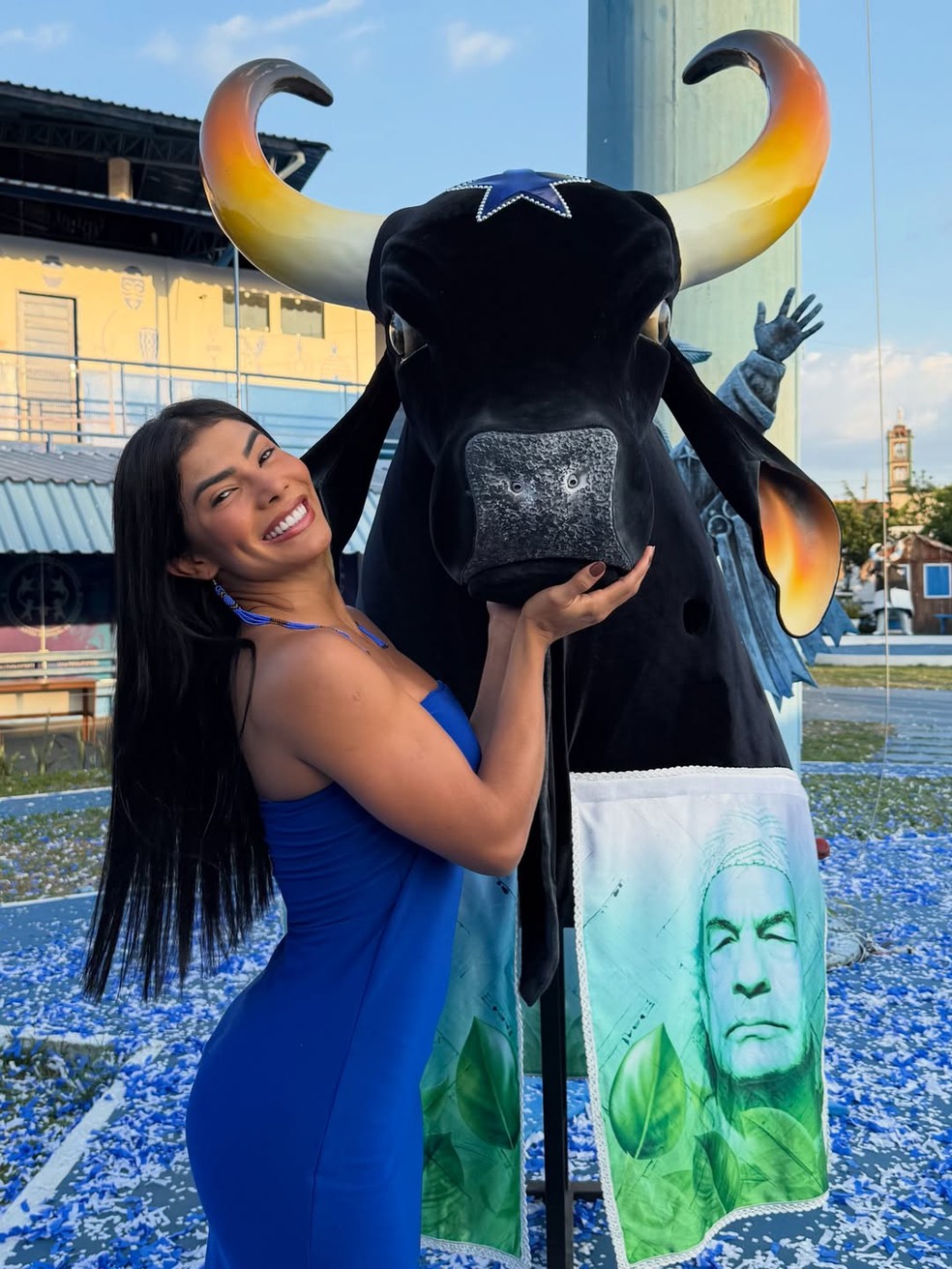 Marciele Albuquerque celebra aniversário do Boi Caprichoso — Foto: Reprodução/Instagram