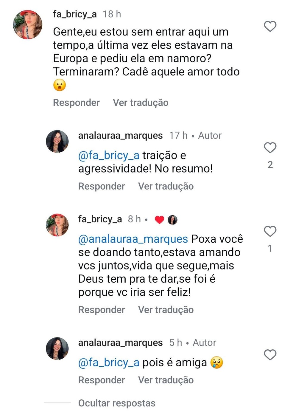 Ana LAura Marques fala sobre fim com MC Bin — Foto: Reprodução/Instagram