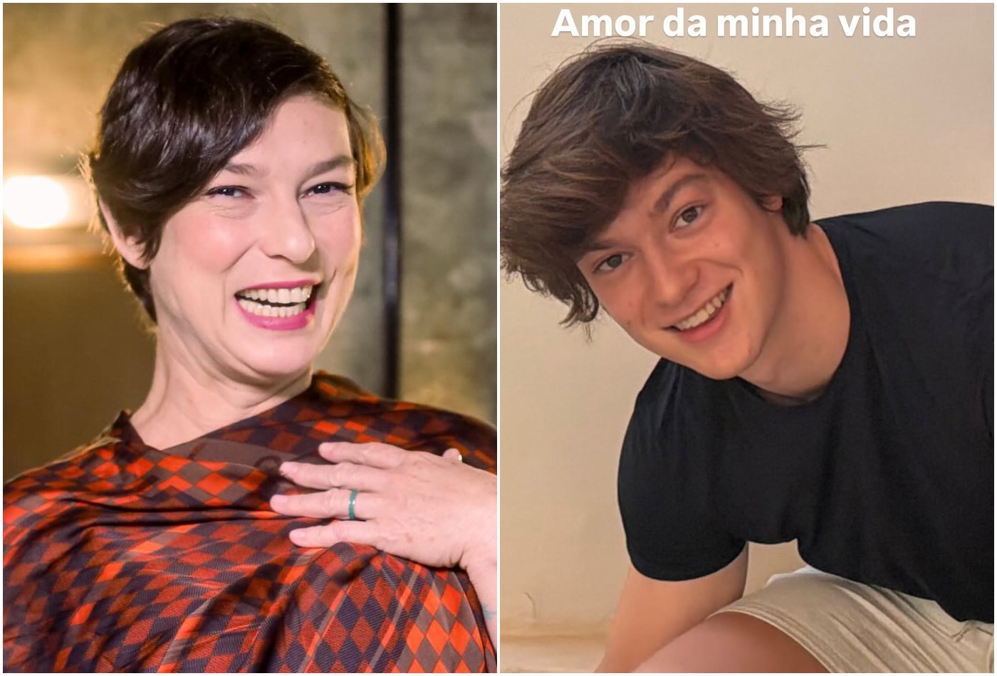Ele cresceu! Maria Paula entra em trend de 'filho bonito' e posta foto rara de Felipe Suplicy