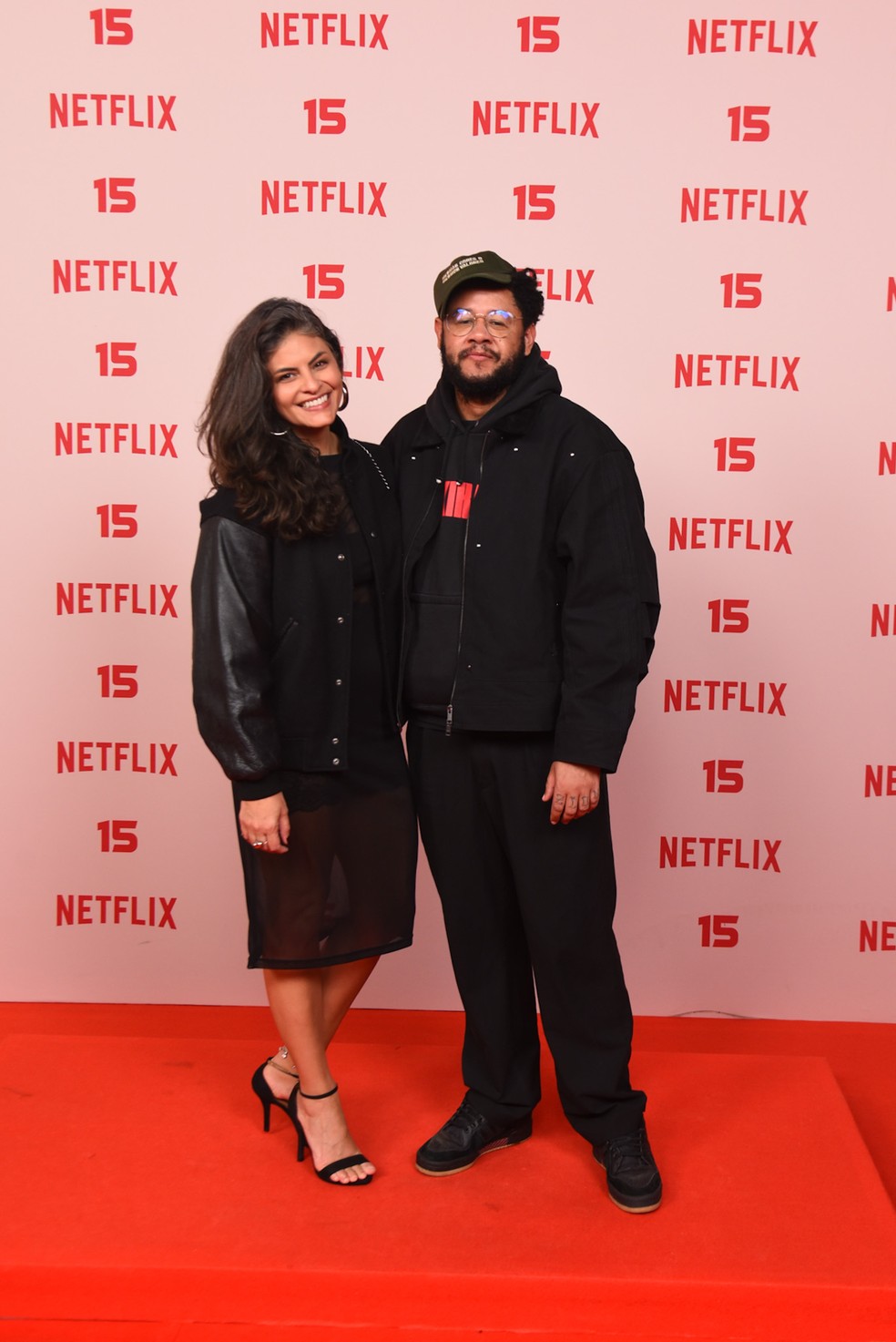 Emicida e a esposa, Marina Santa Helena — Foto: Andy Santana/BrazilNews