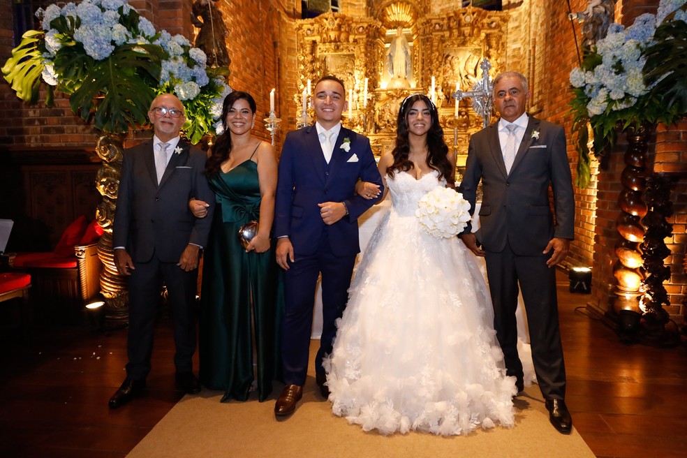 Casamento de João Gomes e Ary Mirelle — Foto: Silvestre/Brazil News