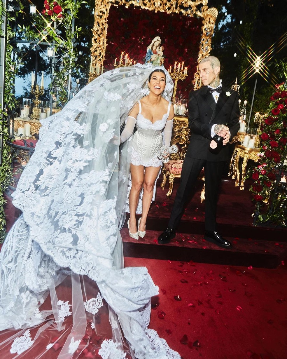 Casamento de Kourtney Kardashian e Travis Barker — Foto: Reprodução/Instagram