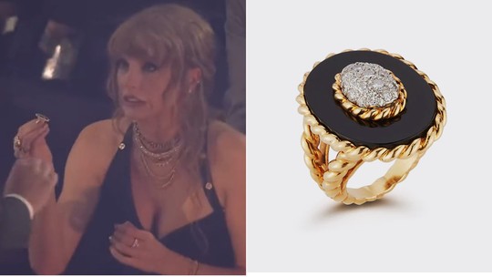 Taylor Swift perde diamante de anel de quase R$ 60 mil no VMA; vídeo