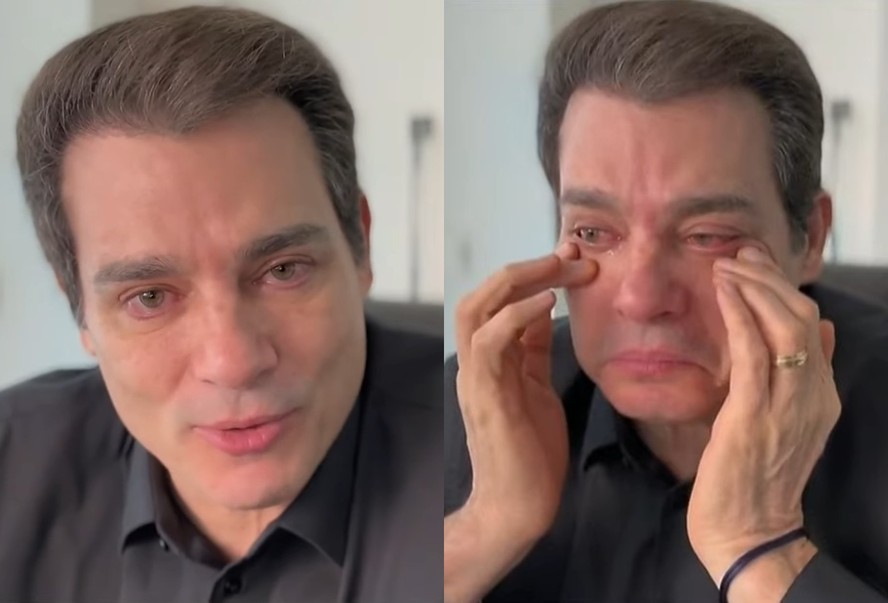 Celso Portiolli chora ao falar de Silvio Santos