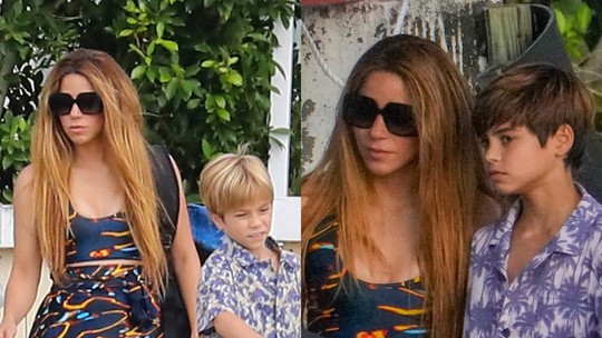 Shakira curte passeio com os filhos após Piqué voltar a Barcelona para encontrar namorada
