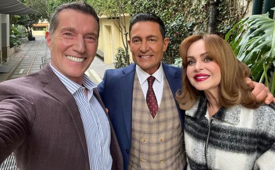 Gabriela Spanic e Fernando Colunga se encontram com ator de 'A Usurpadora'