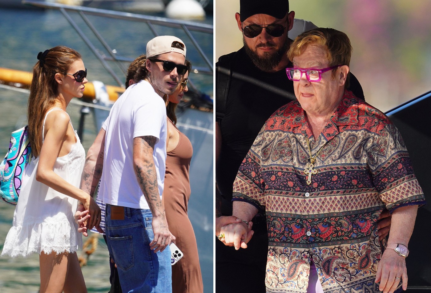 Filho de David Beckham curte férias com o padrinho Elton John em meio a briga com os pais - QTU Questões do Universo