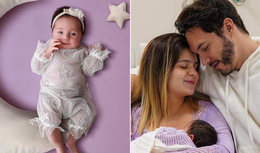 Ensaio newborn de Lua Di Felice, filha de Viih Tube e Eliezer — Foto: Thalita Castanha