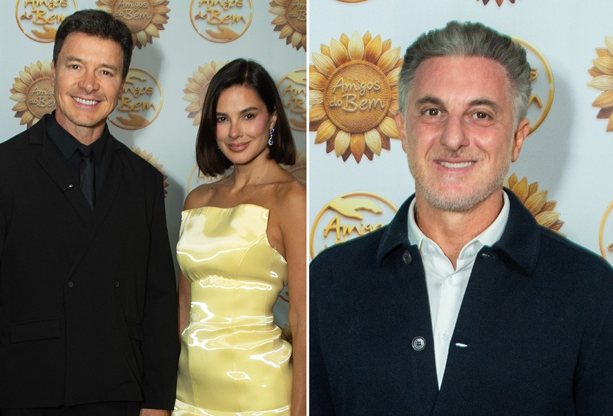 Rodrigo Faro, Vera Viel e Luciano Huck