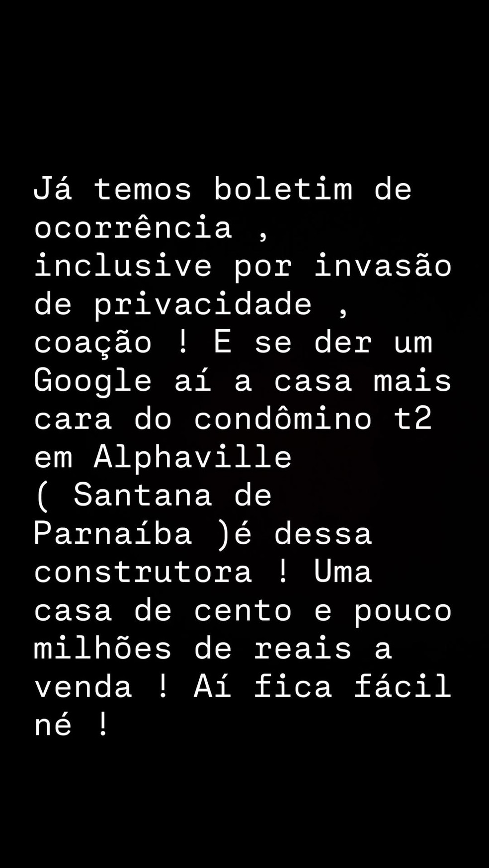 Kauan, dupla de Matheus, desabafa sobre obra parada após pagar R$ 7,5 milhões e relata perseguição — Foto: Reprodução/Instagram