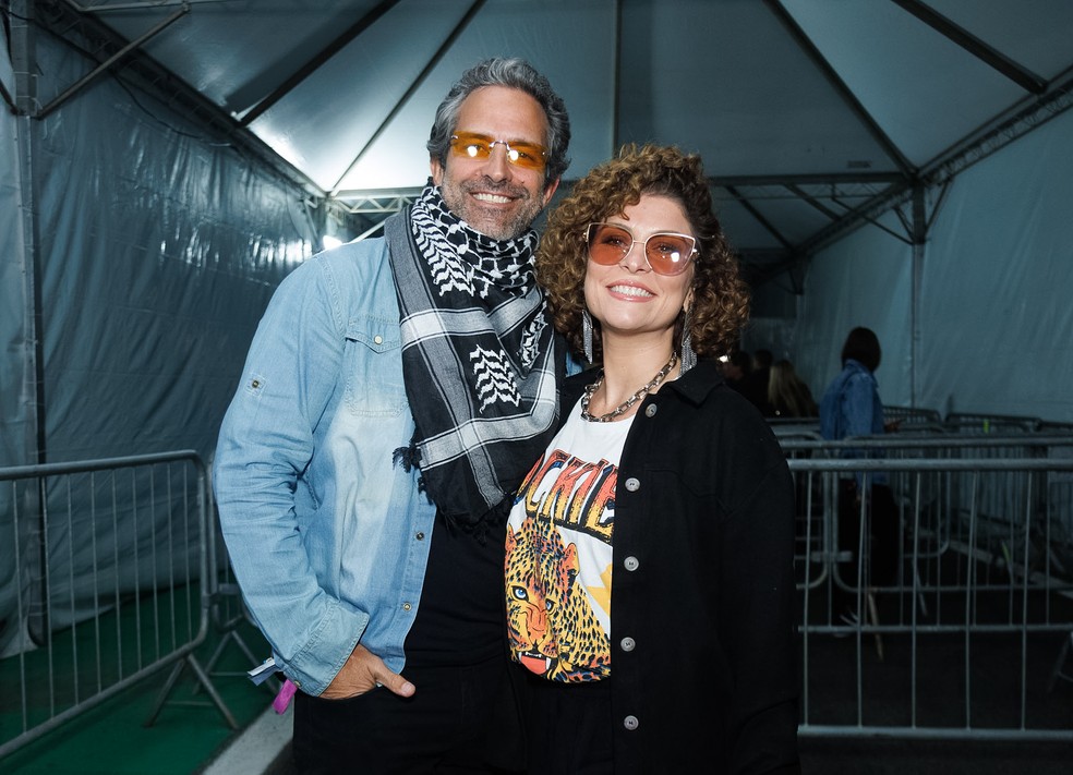 Iran Malfitano e Barbara Borges no The Town 2025 — Foto: Clayton Felizardo/Brazilnews