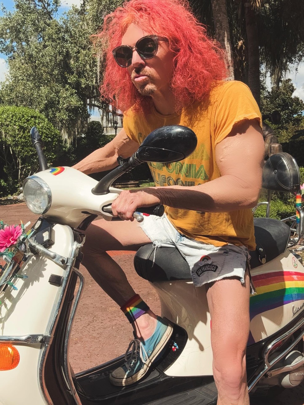 O humorista Scott Thompson, mais conhecido como Carrot Top — Foto: Reprodução/Instagram