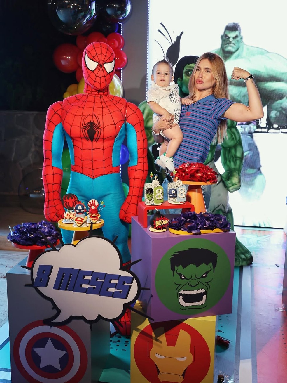Virginia Fonseca mostrou a celebração de 8 meses de José Leonardo — Foto: Reprodução/Instagram