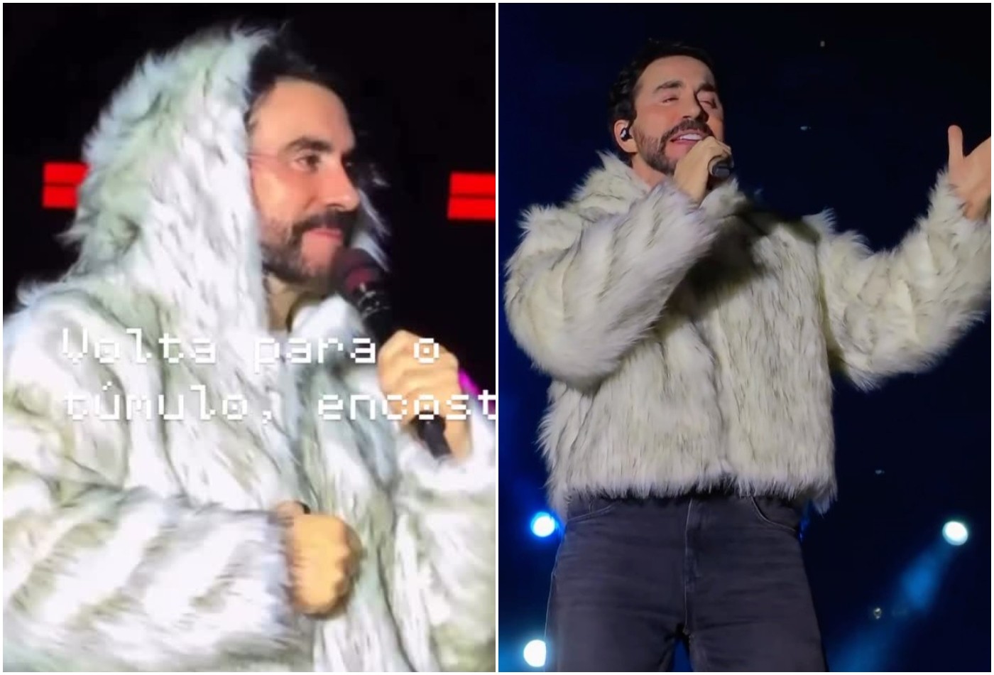 'Look de diva pop': Padre Fábio de Melo reage após jaqueta usada em show dividir opiniões