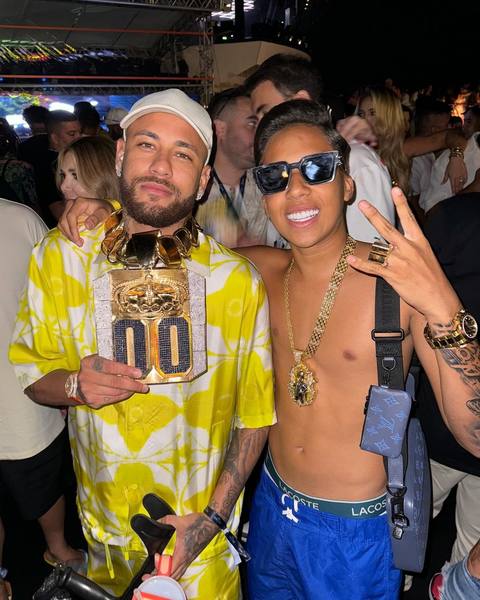 Nino Abravanel e Neymar — Foto: Reprodução/Instagram